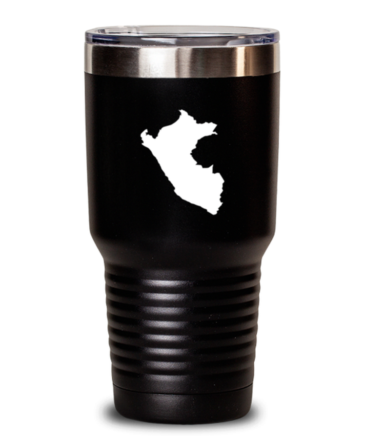 30 oz Tumbler Stainless Steel Insulated Funny Peru Map Travel Country