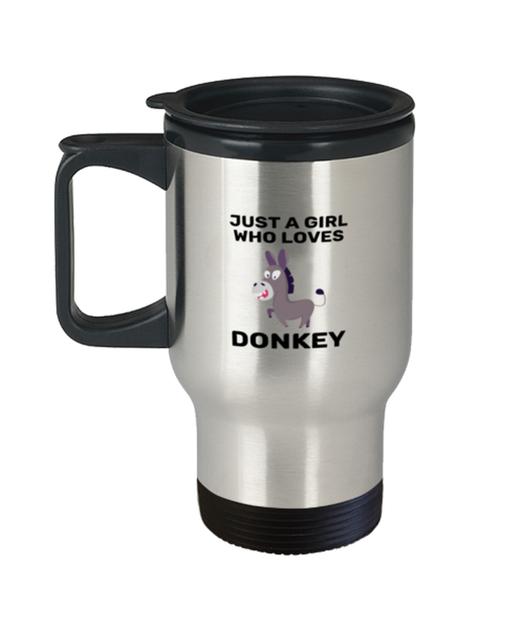 Coffee Travel Mug Funny Just A Girl Who Loves Donkeys Horses