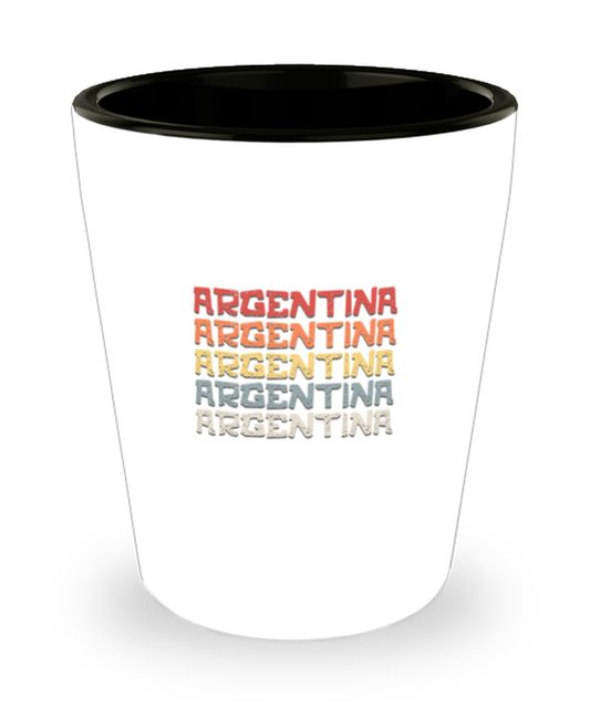 Shot Glass Party Funny Argentina Country Travel