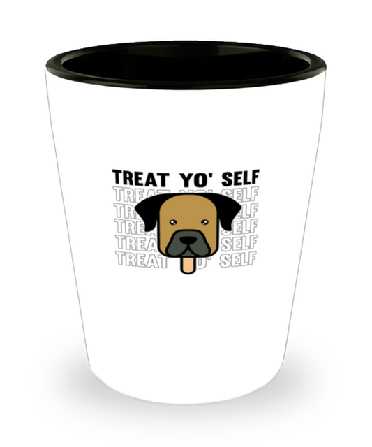 Shot Glass Party Funny Treat Yo Selt dog Lover ice cream Dog Breed