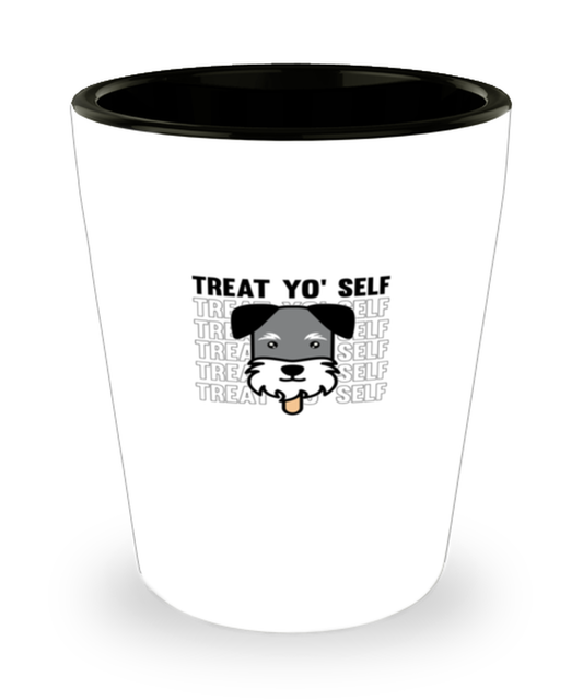 Shot Glass Party Funny Treat Yo Selt dog Lover ice cream Dogs Schnaurer