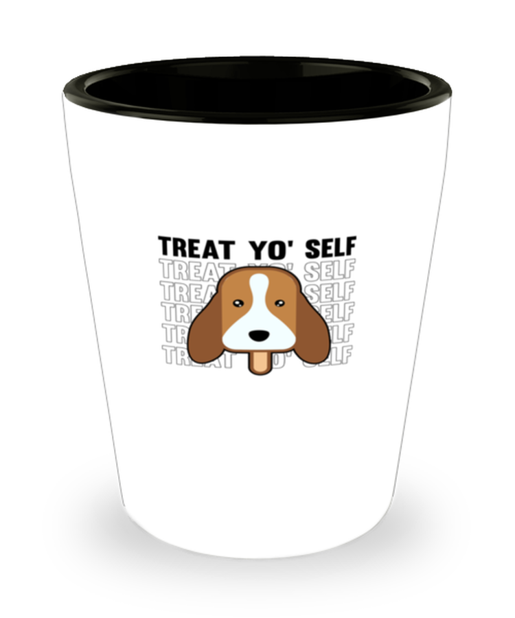 Shot Glass Party Funny Treat Yo Selt dog Lover ice cream Dogs Beagle