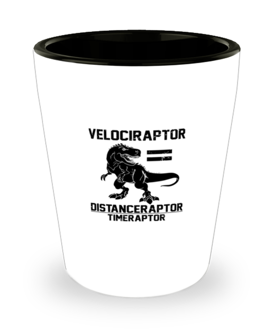 Shot Glass Party Funny Velociraptor Dinosaur