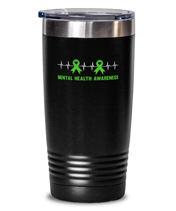 20 oz Tumbler Stainless Steel Insulated Funny Mental Health Awareness
