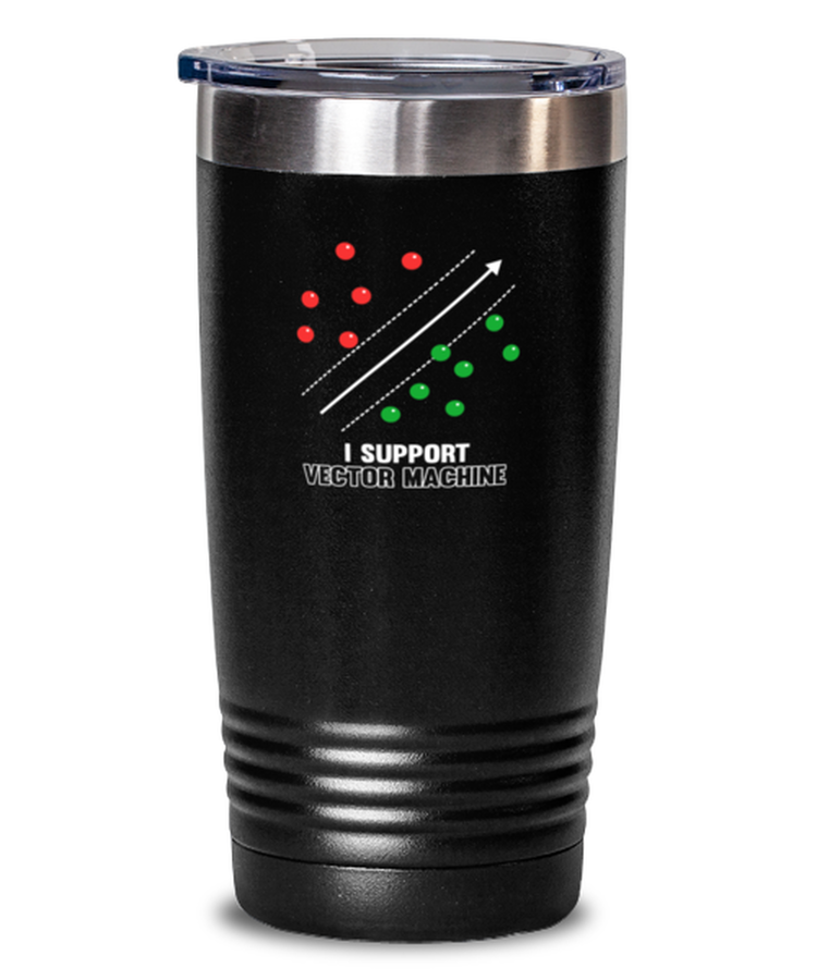 20 oz Tumbler Stainless Steel Insulated Funny I Support Vector Machine Artificial Intelligence Algorithm
