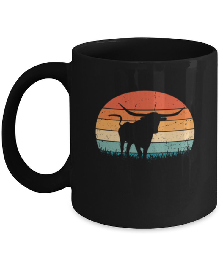 Coffee Mug Funny Longhorn Cattle Texas Cow Herd