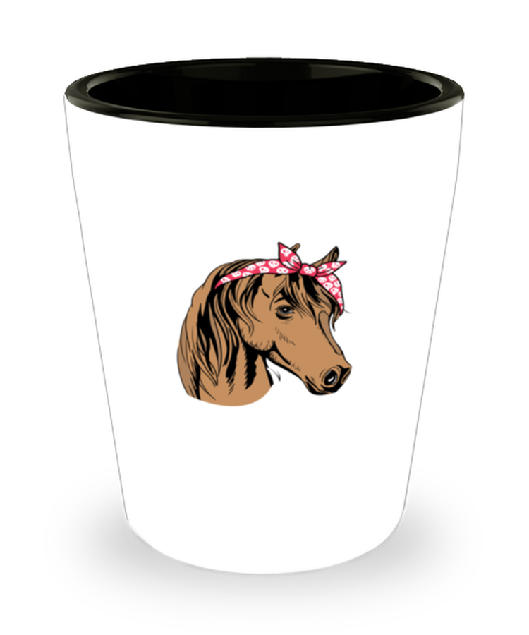 Shot Glass Tequila Mug Funny Equestrian Horse Horseback
