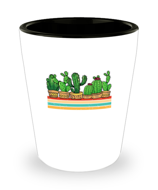 Shot Glass Tequila Mug Funny Plants Gardening Cactus