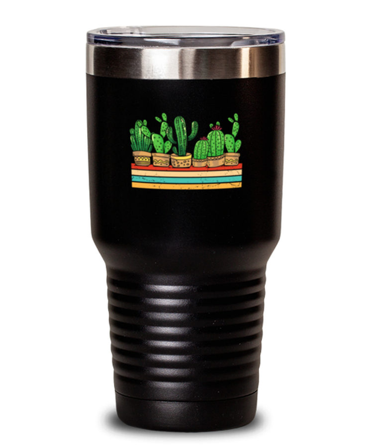 30 oz Tumbler Stainless Steel Insulated Funny Plants Gardening Cactus