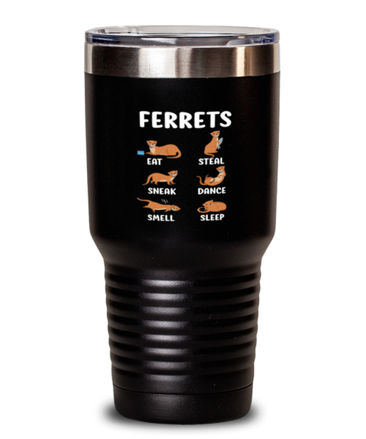 30 oz Tumbler Stainless Steel Insulated Funny Ferrets