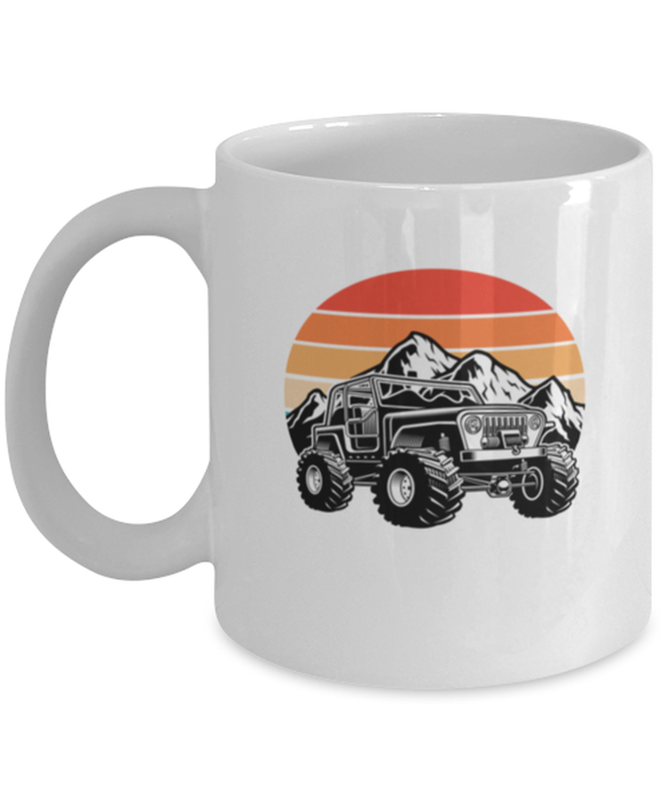 Coffee Mug Funny Vintage Truck 4x4 SUV Travel