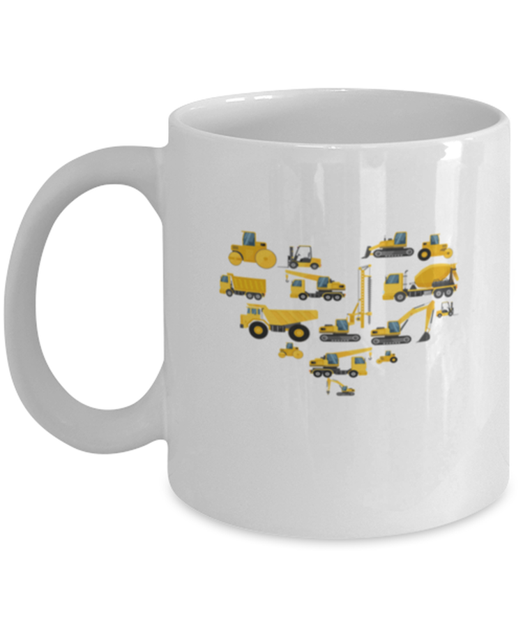 Coffee Mug Funny Construction Trucks Kids