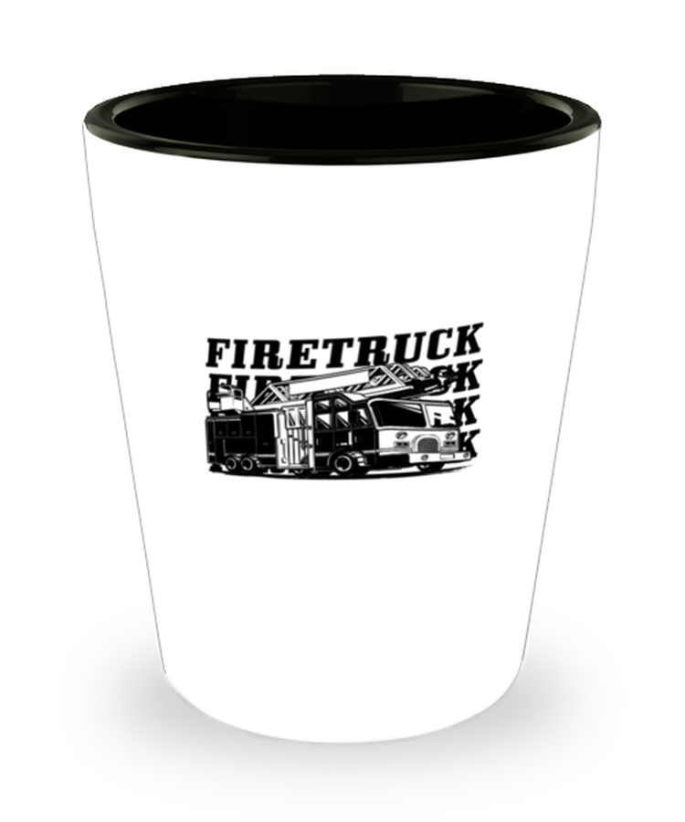 Shot Glass Tequila Funny Firetrucks Firefigther
