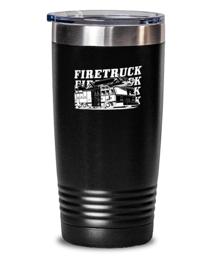20 oz Tumbler Stainless Steel Insulated Funny Firetrucks Firefigther