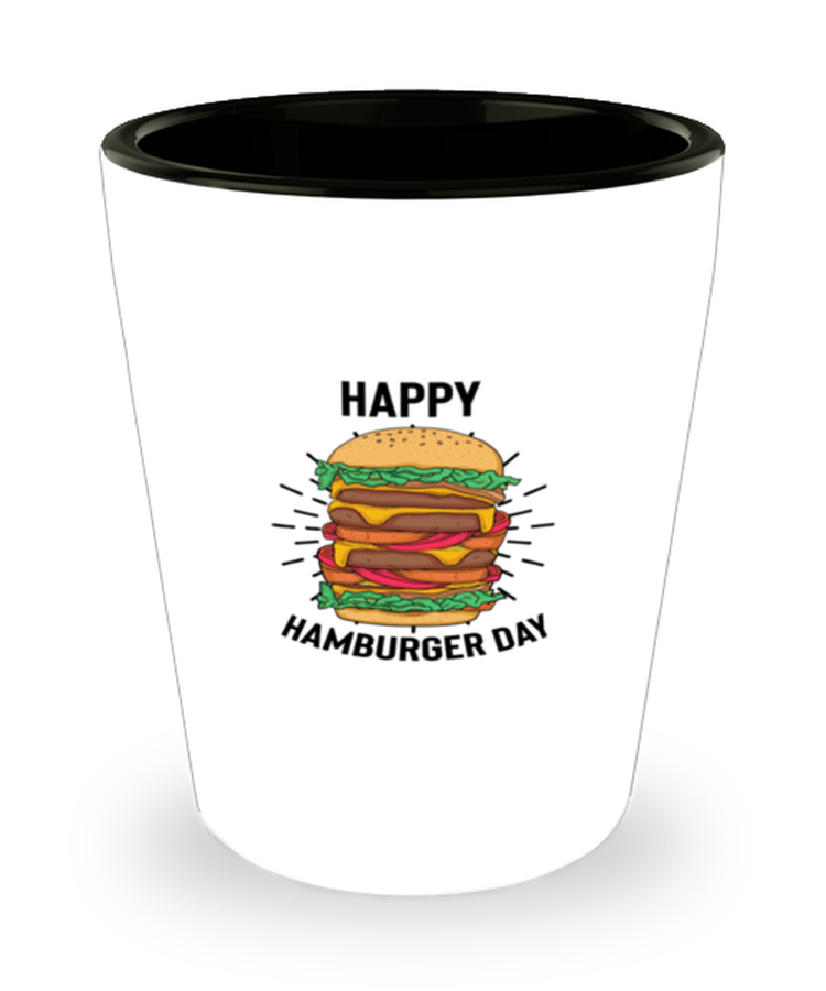 Shot Glass Party  Funny Happy Cheeseburger Day Foodie