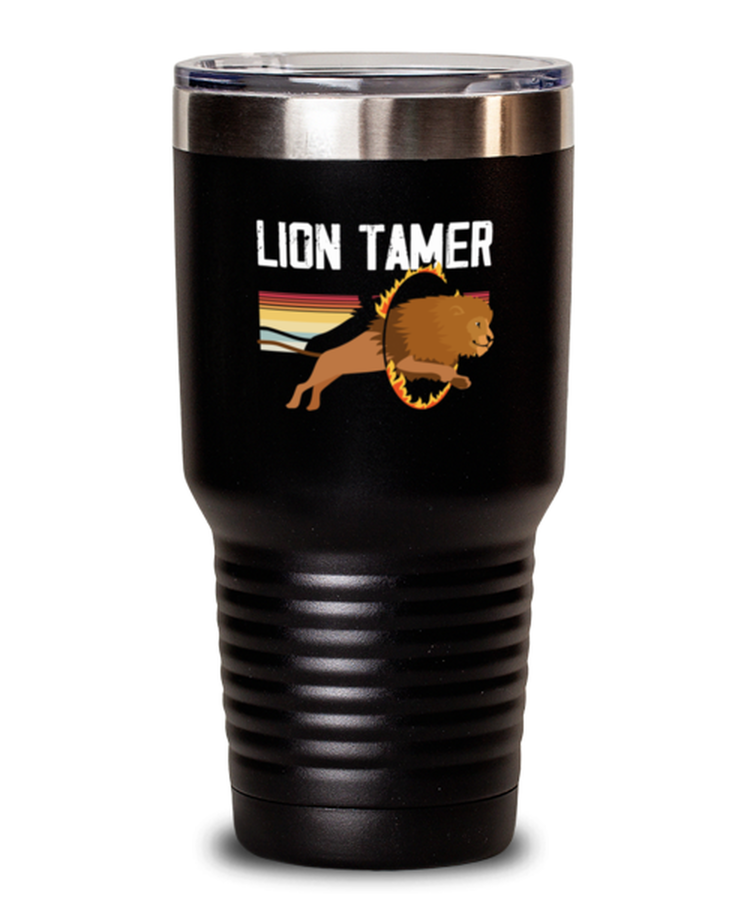 30 oz Tumbler Stainless Steel Insulated  Funny Lion Tamer