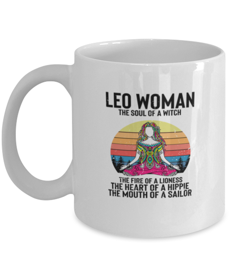 Coffee Mug Funny Leo Woman The Soul Of A Witch