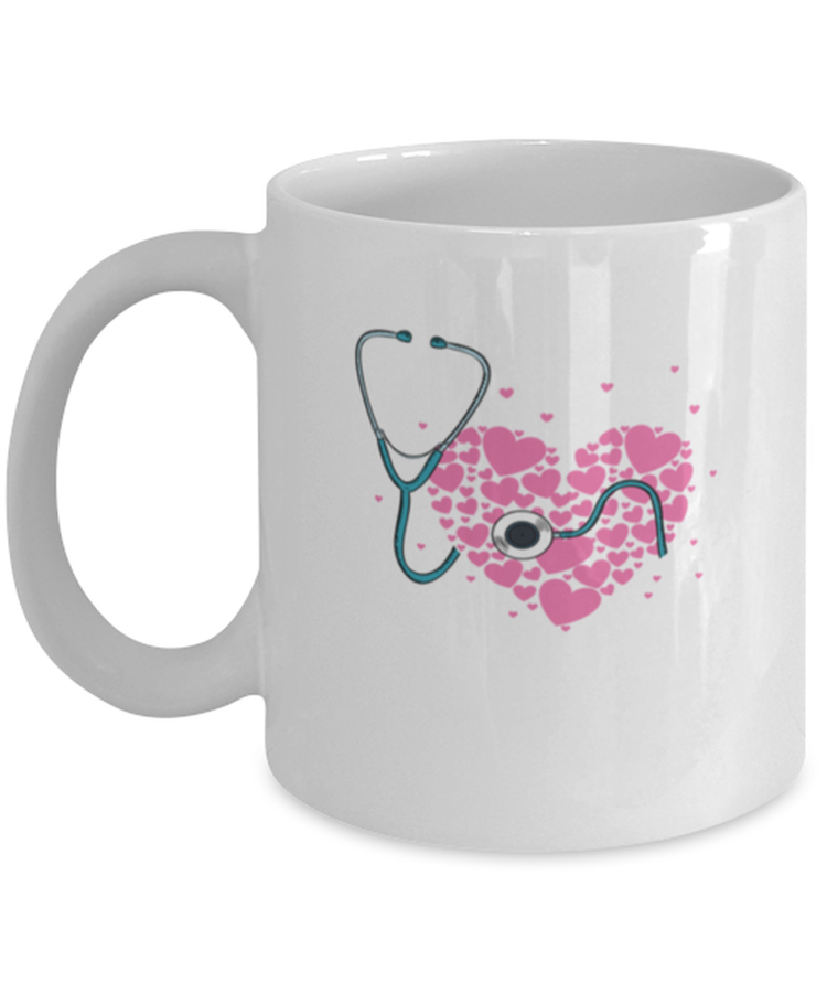 Coffee Mug Funny Stethoscope Heart Doctor