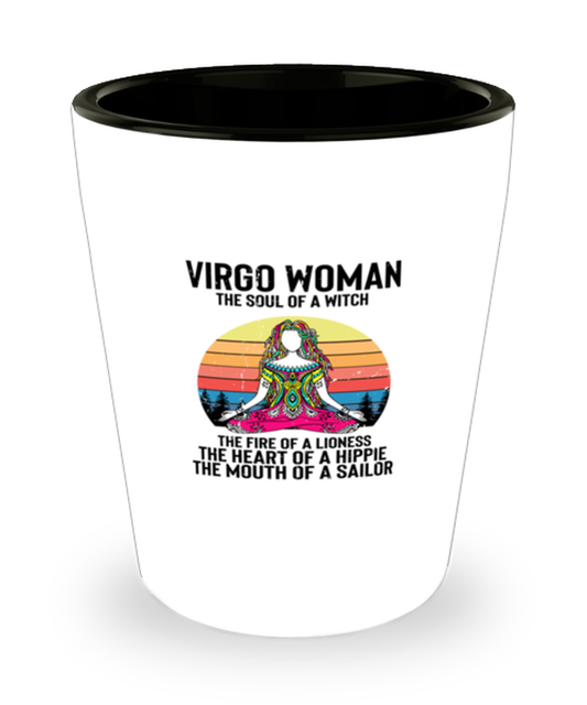 Shot Glass Party Funny Virgo Woman The Soul Of A Witch