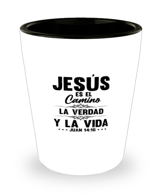 Shot Glass Party  Funny Jesus Es El Camino La Verdad