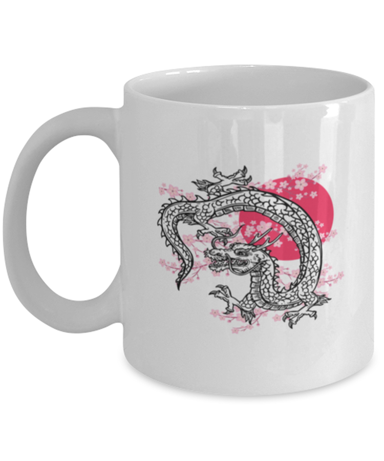 Coffee Mug Funny Dragon Kanji Japanese