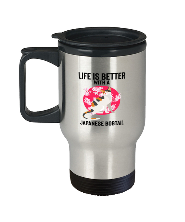 Coffee Travel Mug Funny Life Is Better with a Japanese Bobtail