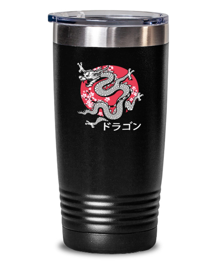 20 oz Tumbler Stainless Steel InsulatedFunny Japanese Dragon Kanji