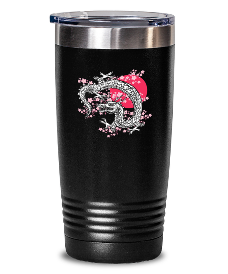 20 oz Tumbler Stainless Steel InsulatedFunny Dragon Kanji Japanese