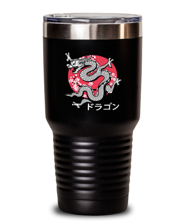 30 oz Tumbler Stainless Steel InsulatedFunny Japanese Dragon Kanji