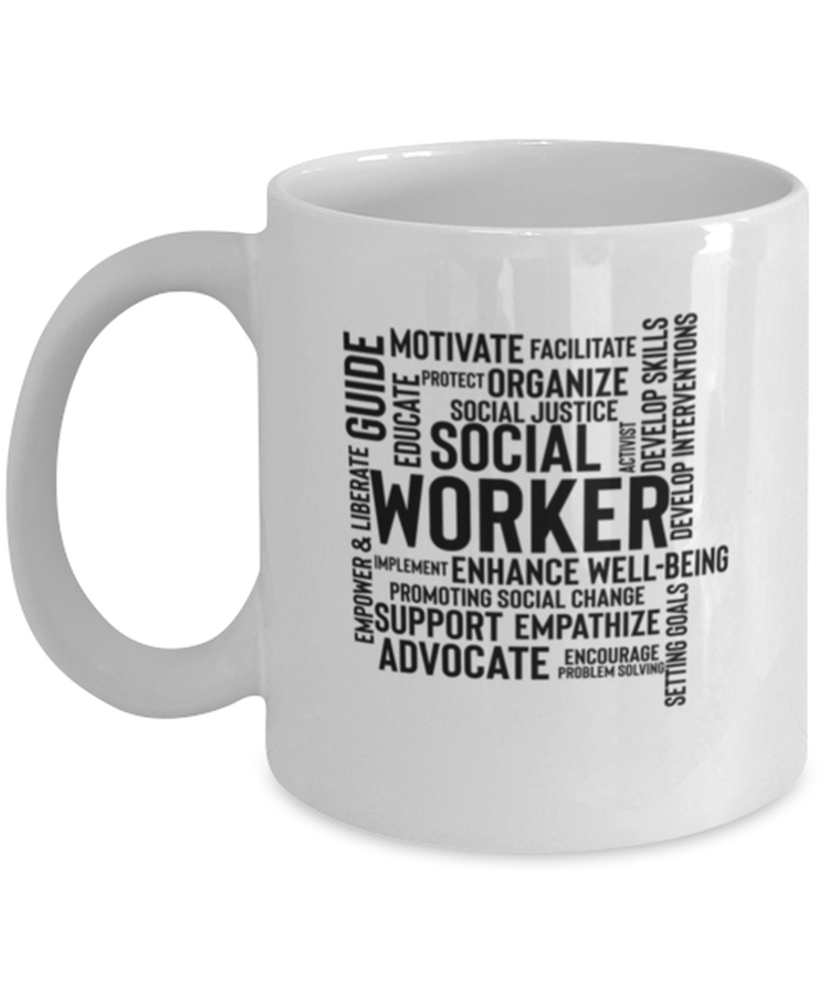 Coffee Mug Funny Social Work Month Social Worker