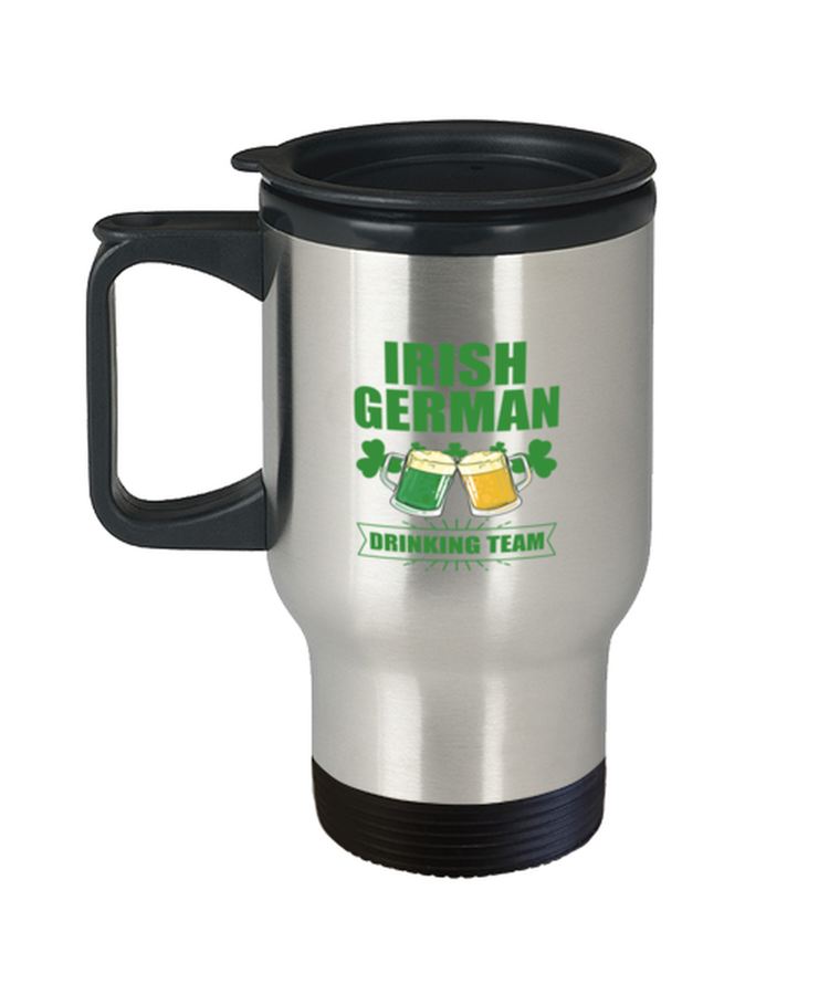 Coffee Travel Mug Funny Irish German Drinking Team