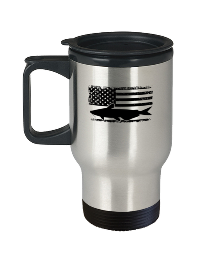 Coffee Travel Mug Funny Catfishing American Flag