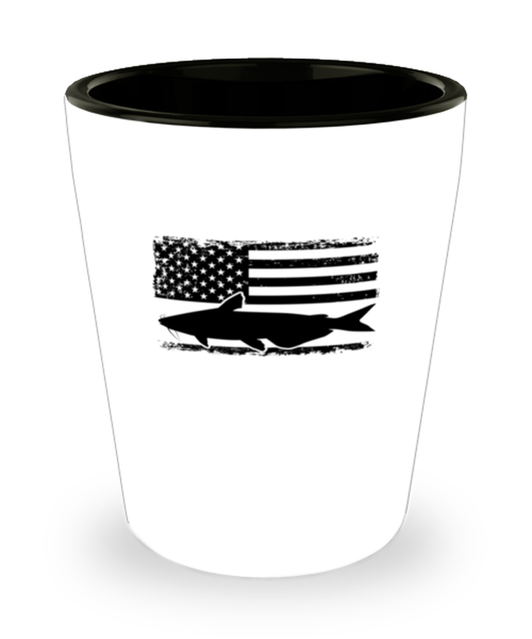 Shot Glass Party Funny Catfishing American Flag