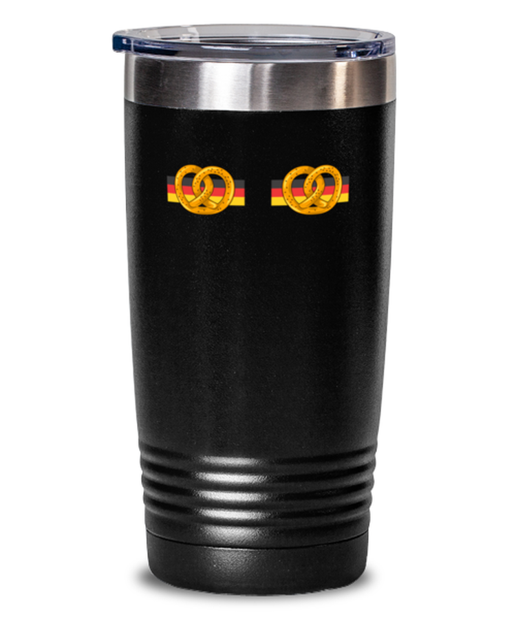 20 oz Tumbler Stainless Steel Insulated  Funny Pretzel German Octoberfest