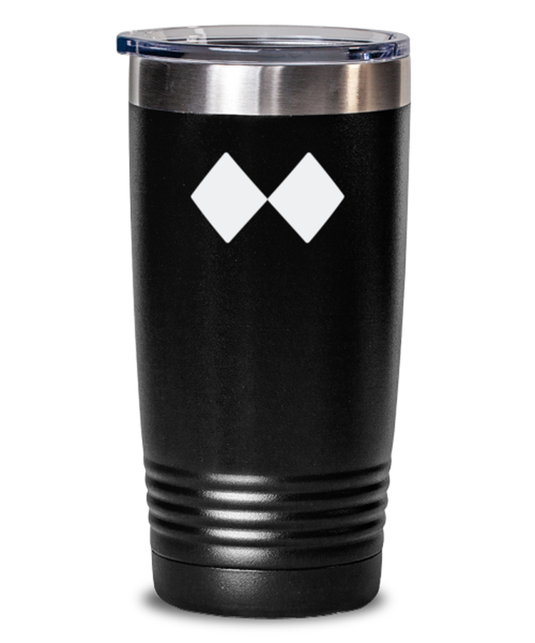 20 oz Tumbler Stainless Steel Insulated  Funny Double Black Diamond