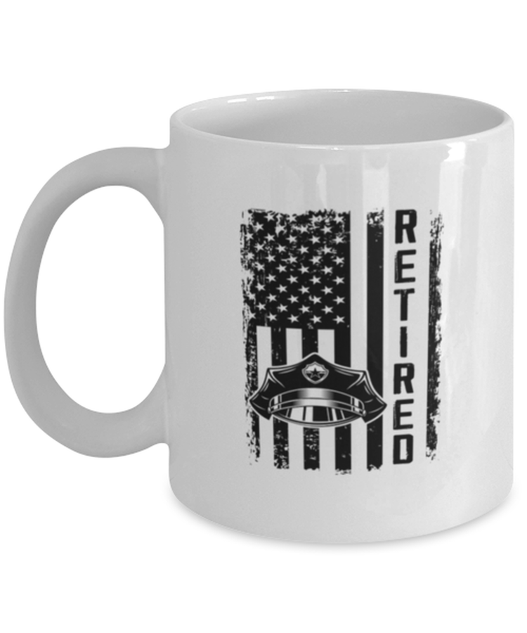 Coffee Mug Funny  American Flag Police Officer