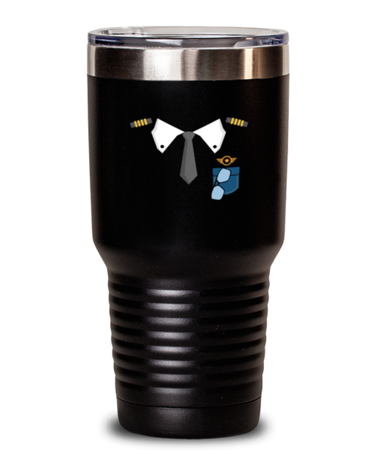 30 oz Tumbler Stainless Steel Insulated Funny Airplane Airline Pilot Costume