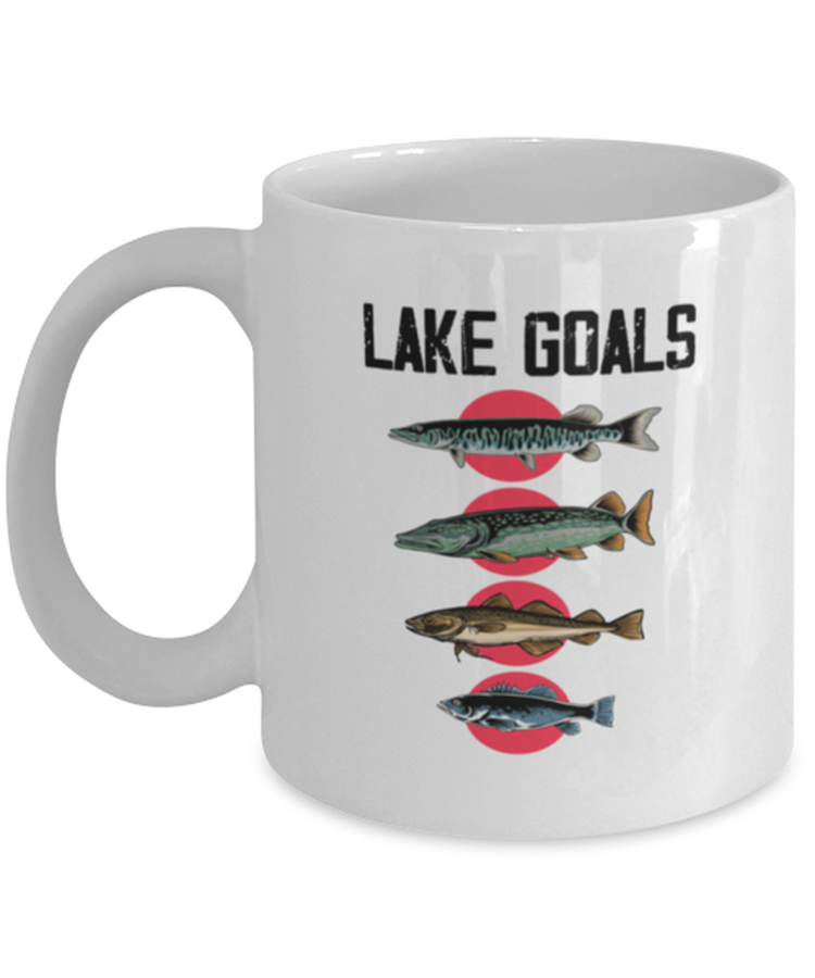 Coffee Mug Funny Lake Goals Fishing