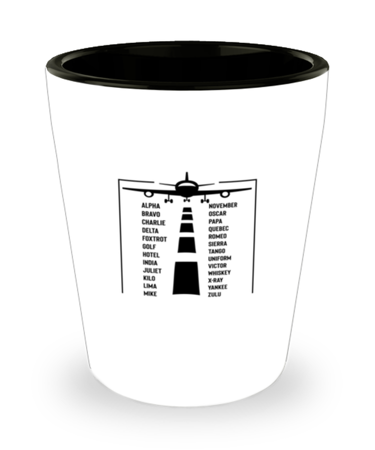 Shot Glass Party Funny Phonetic Alphabet Pilot