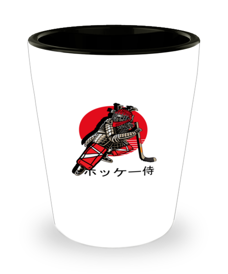 Shot Glass Party Funny Hockey Samurai Goaltender