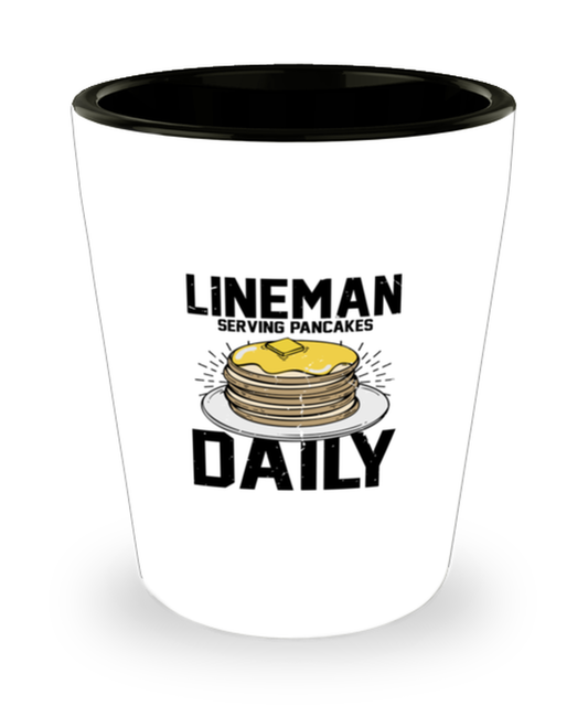 Shot Glass Party Funny Lineman Football Pancakes