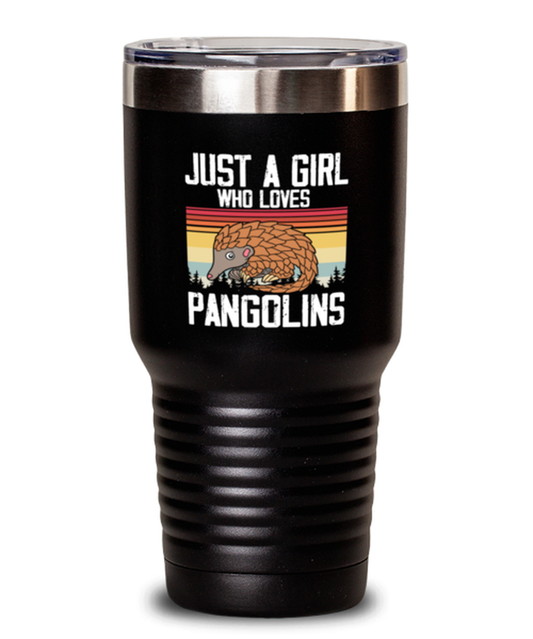 30 oz Tumbler Stainless Steel Insulated  Funny Just A Girl Who Loves Pangolins