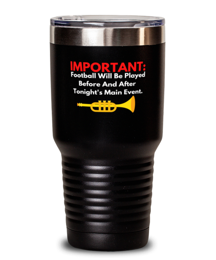 30 oz Tumbler Stainless Steel Insulated  Funny Trumphet Band