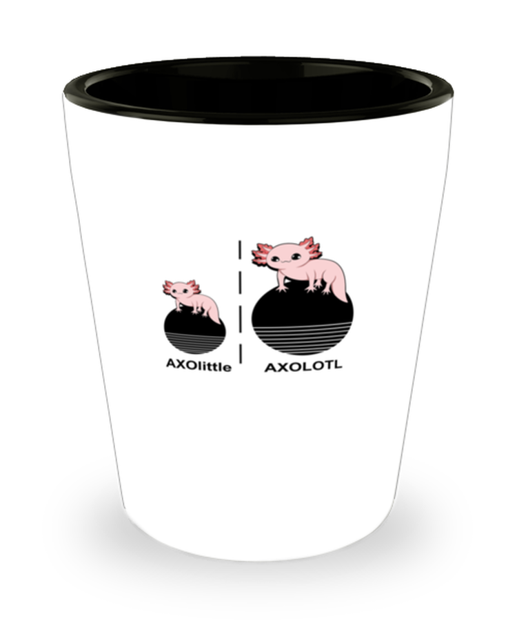 Shot Glass Party Funny Axolotl Axolittle