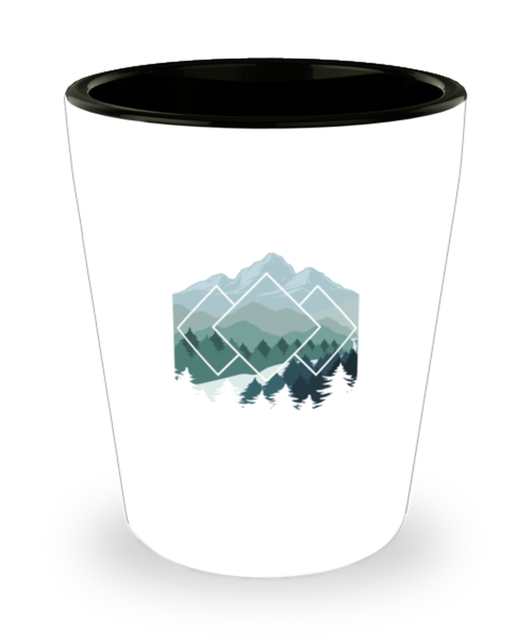 Shot Glass Party Funny Forest Nature Mountains