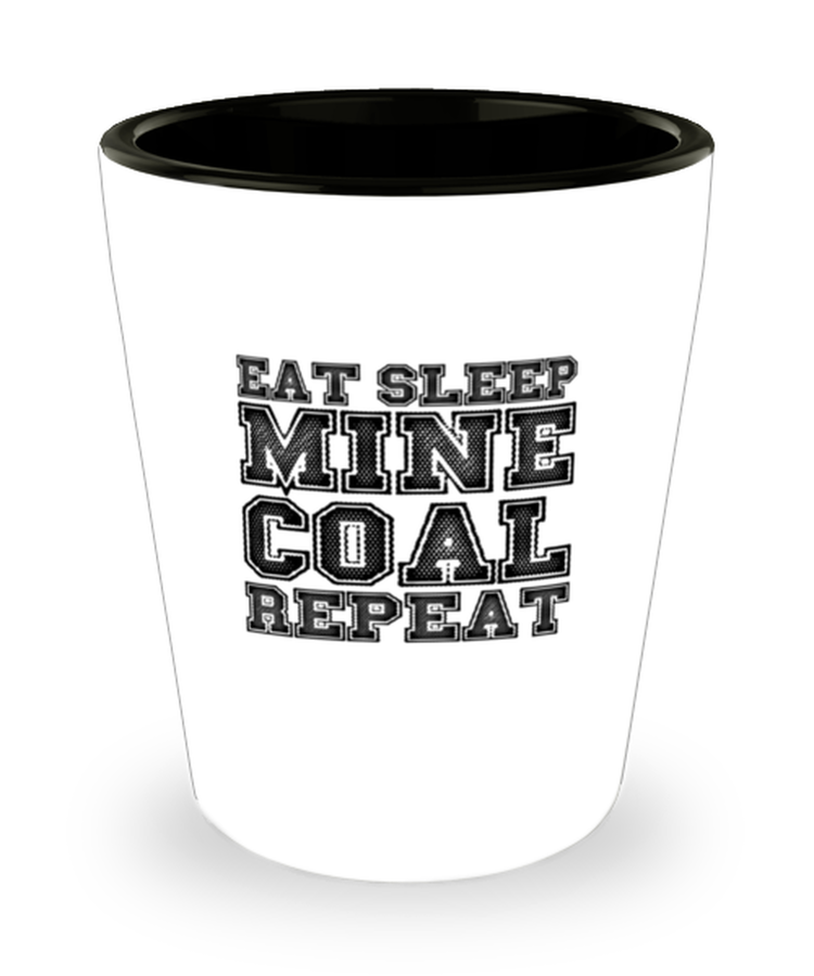 Shot Glass Party Funny Coal Miner Mining