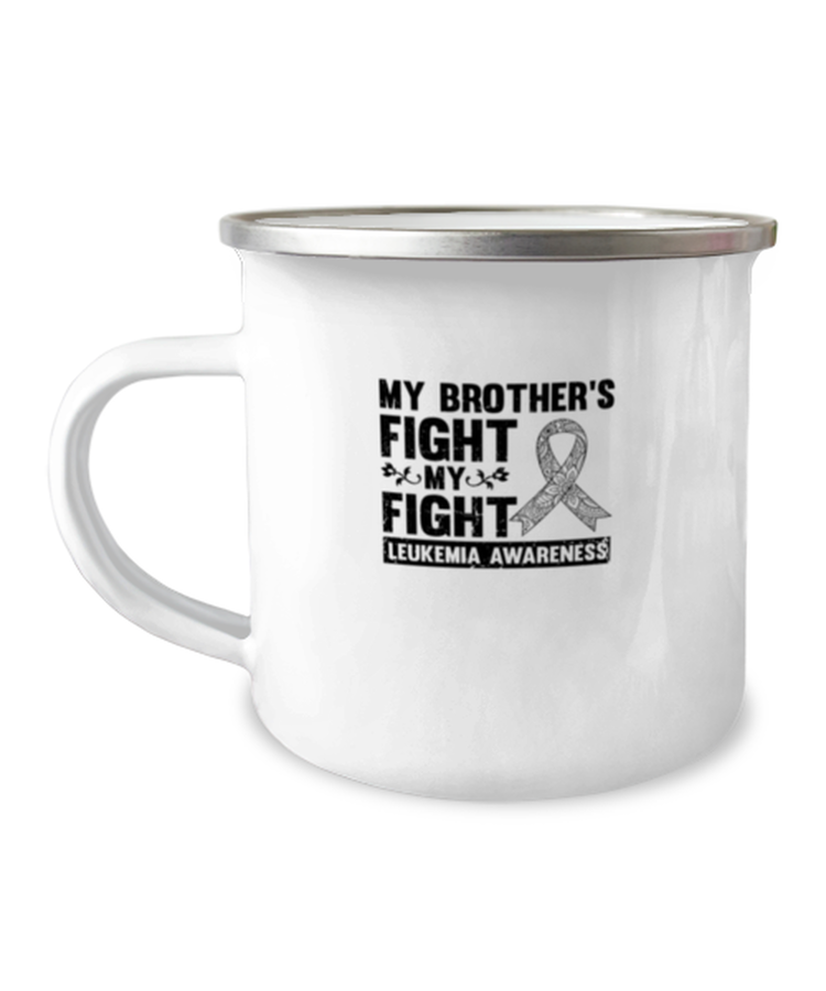 12 oz Camper Mug Coffee Funny Leukemia Cancer Awareness