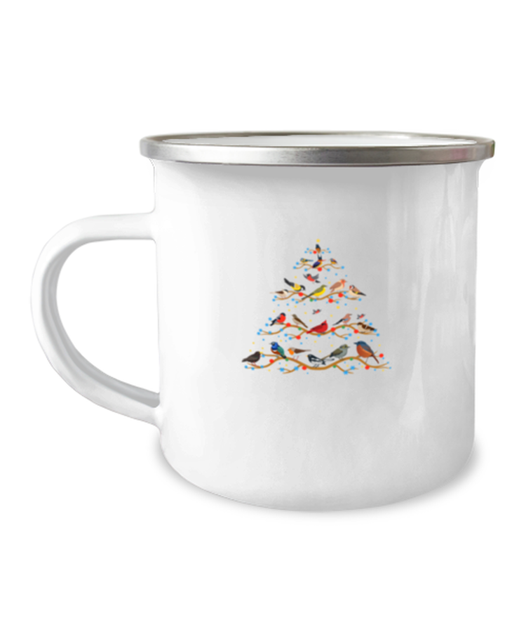 12 oz Camper Mug CoffeeFunny  Birds Christmas Tree  Birdkeeping Animals