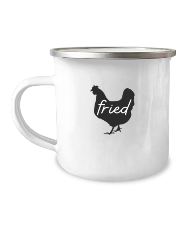 12 oz Camper Mug CoffeeFunny Fried Chicken Hen
