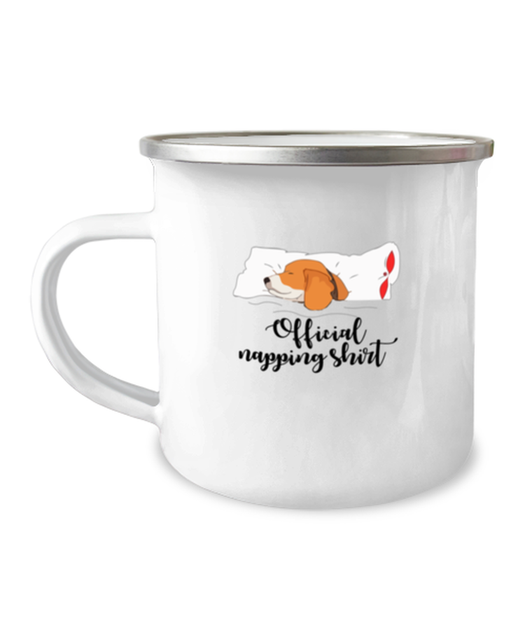 12oz Camper Mug Coffee Funny Official Napping Beagle Dog Lover